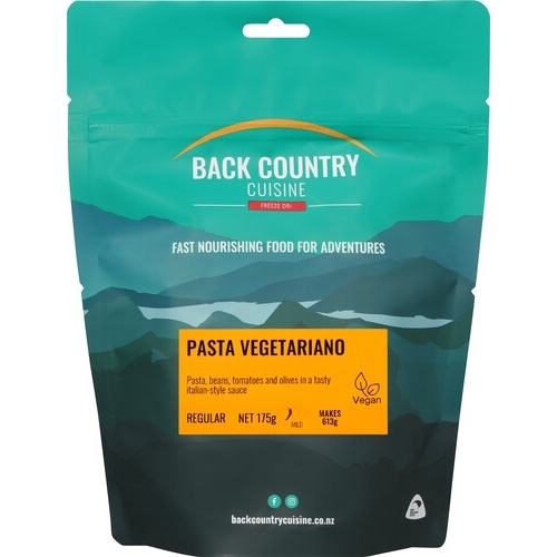 Back Country Cuisine Freeze Dried Meal - Pasta Vegetariano - Regular