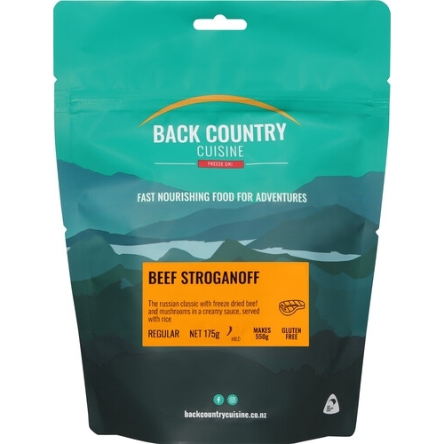 Back Country Cuisine Freeze Dried Meal - Beef Stroganoff - Regular