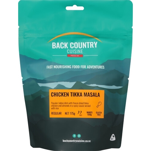 Back Country Cuisine Freeze Dried Meal - Tikka Masala - Regular