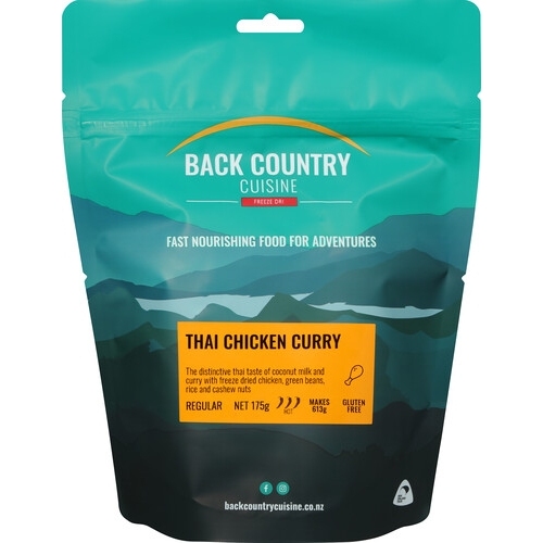 Back Country Cuisine Freeze Dried Meal - Thai Chicken Curry - Regular