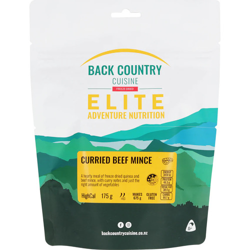Back Country Cuisine Elite Freeze Dried Meal - Curried Beef Mince - Regular