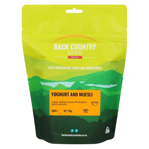 Back Country Cuisine Freeze Dried Meal - Yoghurt And Muesli - Small