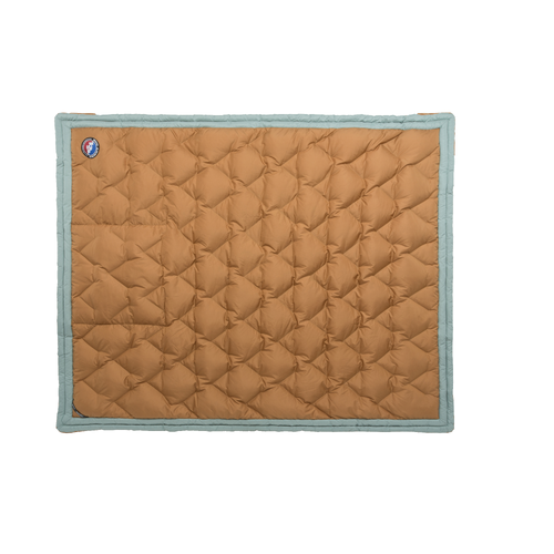 Big Agnes Camp Quillow 650 Down Sleeping Quilt - Blue Surf/Brown Sugar