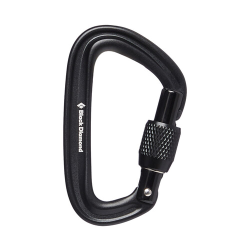 Black Diamond LiteForge Screwgate Carabiner - Black