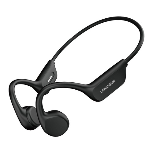 Langsdom BE17 Open Ear Sports Bone Conduction Swimming Headphones - Black