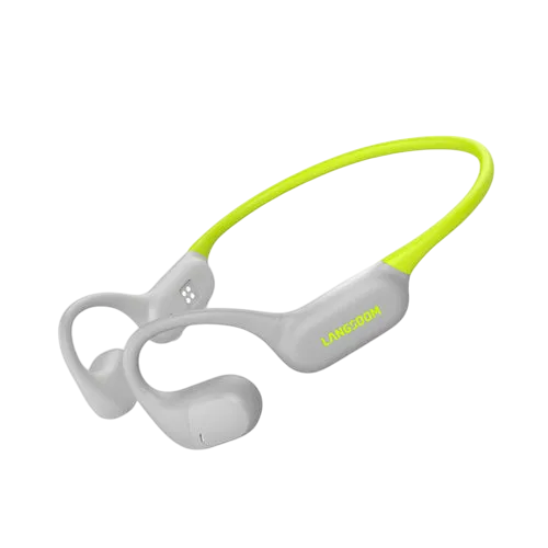 Langsdom AirWave Pro Open Ear Running Headphone - Grey with Green