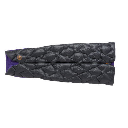 Big Agnes Fly Creek UL Zip Quilt 850 Down Sleeping Quilt - Regular - Asphalt/Royal Purple