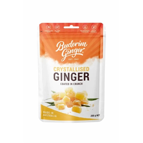Buderim Ginger Crystallised Ginger Coated in Crunch - 200g