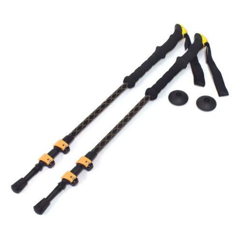 OZtrail Numo Plus Trekking Poles - Black/Yellow