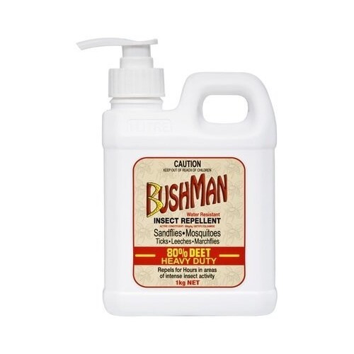 Bushman Heavy Duty Dry Gel Repellent with Deet - 1L