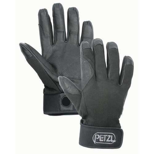 Petzl Cordex Belay Abseiling Gloves-Black