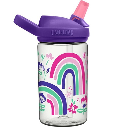 CamelBak Eddy+ Kids Water Bottle - 400ml - Rainbw Floral