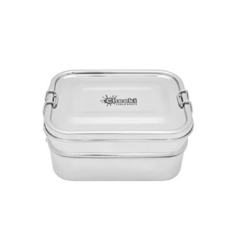 Cheeki Double Stacker Stainles Steel Lunch Box - 1L