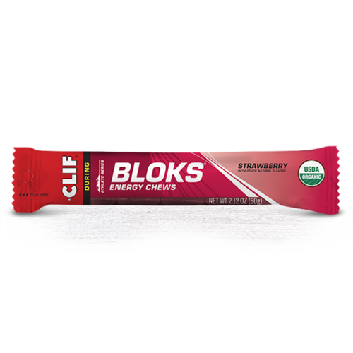 Clif Shot Bloks Energy Chew - Strawberry - Single