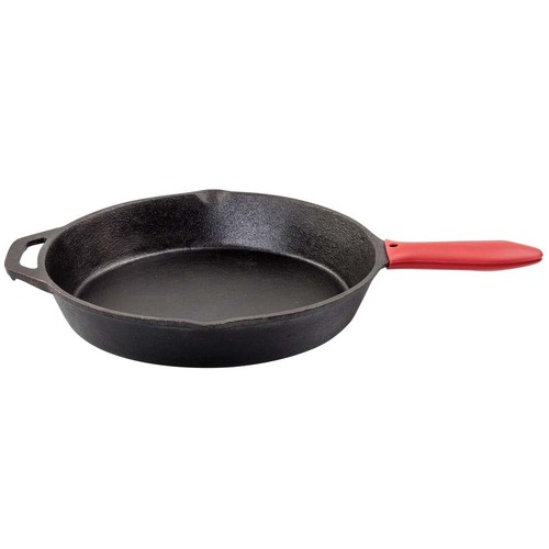 Charmate 30cm Round Cast Iron Skillet - Silicone Handle
