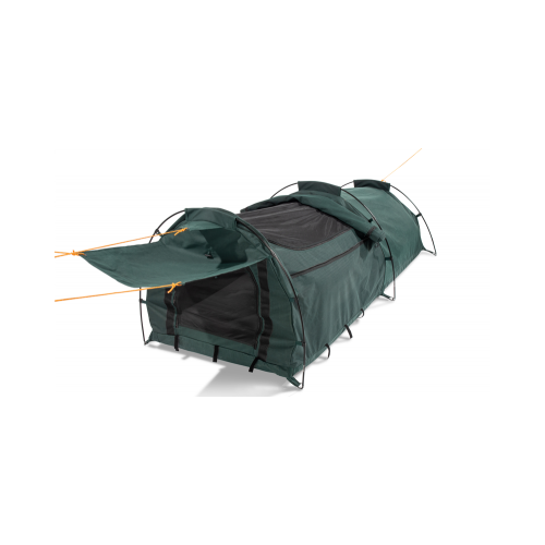 Burke and Wills Coolabah Dome Canvas Swag - Single - Green