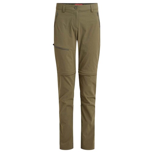 Craghoppers NosiLife Pro Convertible III Womens Hiking Pants - Regular - Wild Olive - 14