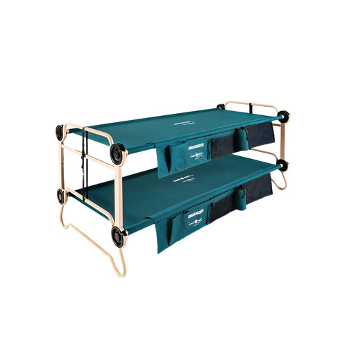 Disc-O-Bed Cam-O-Bunk Large With Side Organisers - Green