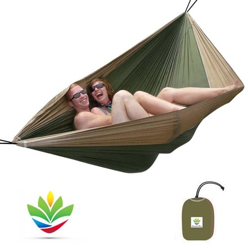 Hammock Bliss Double - Tan/Green