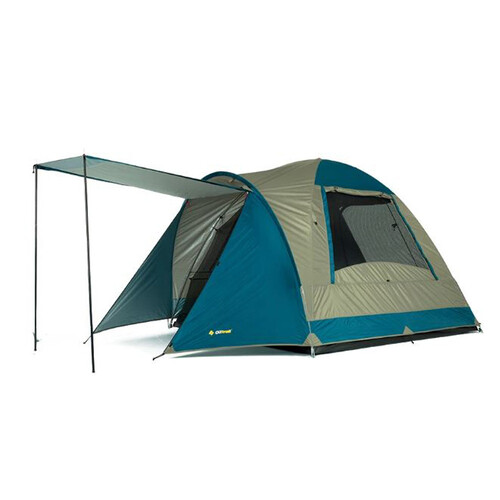 OZtrail Tasman 4V 4-Person Dome Tent - Light Grey/Blue
