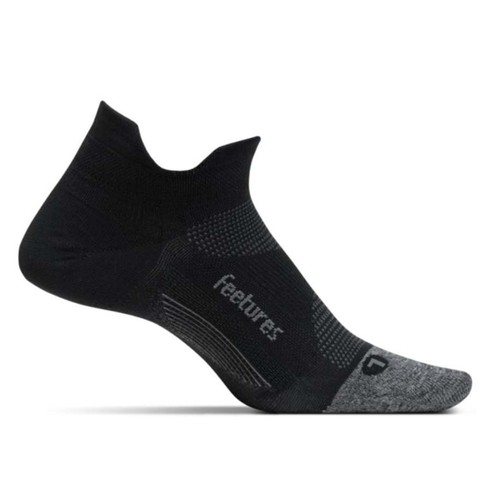 Feetures Elite Ultra Light Cushion No-Show Tab Running Sock - Black