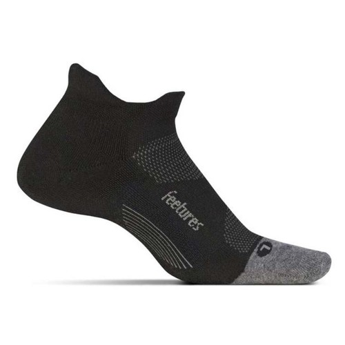 Feetures Elite Max Cushion No-Show Tab Running Sock - Black