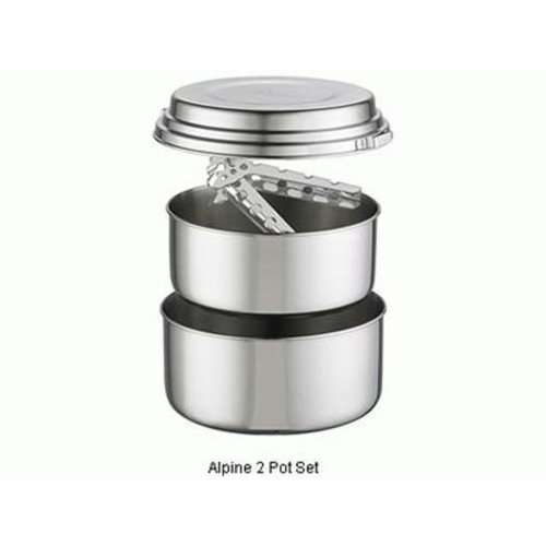 MSR Alpine 2 Stainless Steel 2 Person Pot Cookset
