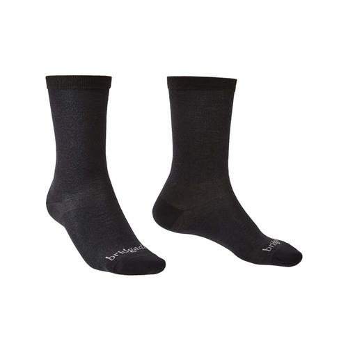 Bridgedale Base Layer Coolmax Liner Mens Socks - Black - XL (2Pk)