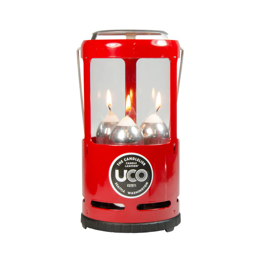 UCO Candlelier Triple Candle Lantern - Painted Red