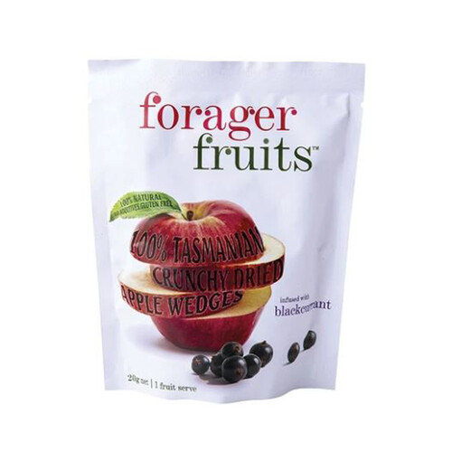 Forager Fruits - Freeze Dried Blackcurrant Infused Apple Wedges