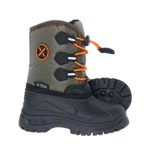 XTM Rocket Winter Boa Lined Kids Snow Boots - Forest