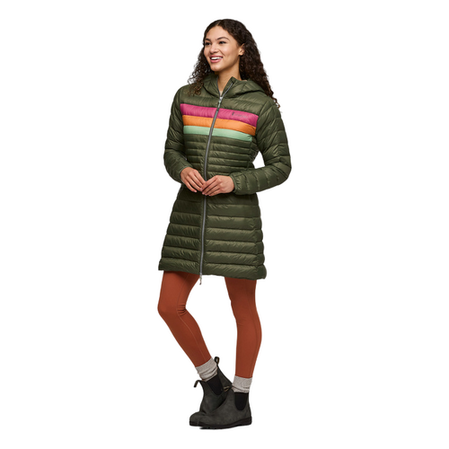 Cotopaxi Fuego Down Womens Parka - Fatigue Stripes - S