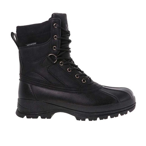 XTM Konrad Waterproof Insulated Traction Sole Mens Snow Boots - Black