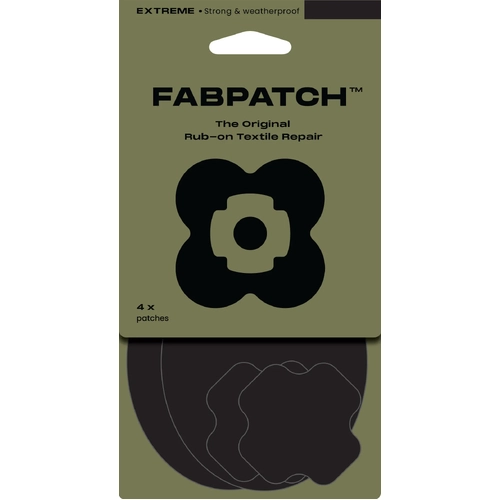 FabPatch Extreme Clothing Patches 4 Pack - Black