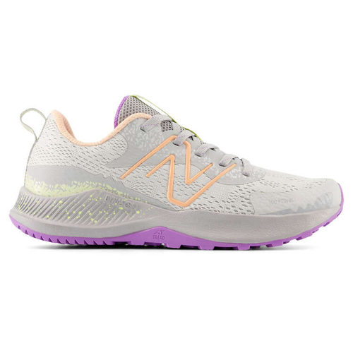 New Balance DynaSoft Nitrel V5 Kids Trail Shoes - Grey Matter/Guava Ice