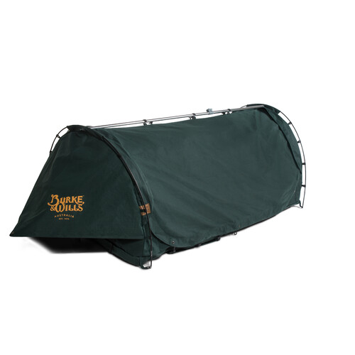 Burke and Wills Grampian Freestanding Dome Swag - Double - Forest Green