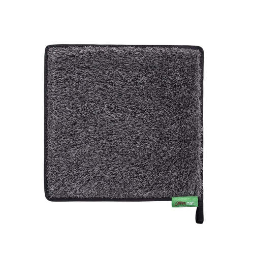 Muk Grass Square Mat - Dark Grey/Black Trim