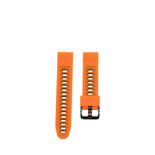 Traverse Silicone Watch Band for Garmin QuickFit - 20mm - Orange/Black