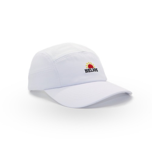Helios Ultralight 7 Panel Firm Brim Unisex Running Cap - White