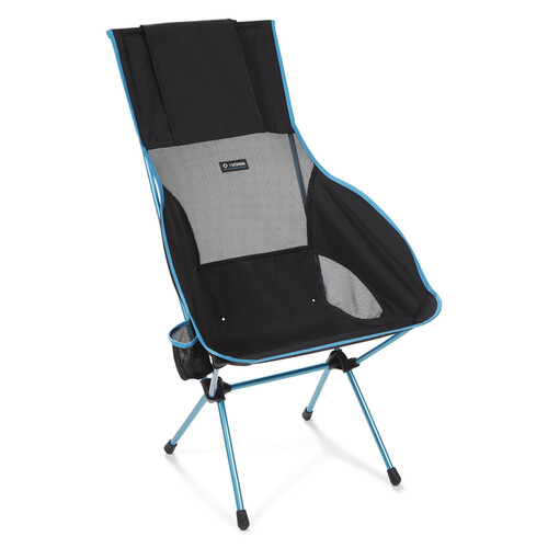 Helinox Savanna Lightweight Camping Chair - Black w/ Blue Frame