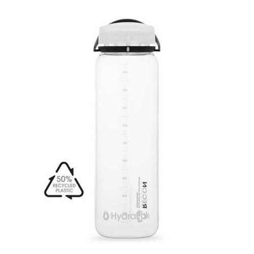 Hydrapak Recon Water Bottle - 1L - White
