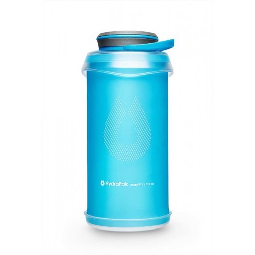 Hydrapak 1L Stash 2.0 Water Bottle - Malibu Blue