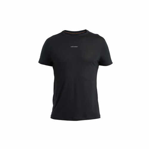 Icebreaker Merino 125 Cool-Lite Speed Mens Short Sleeve T-Shirt - Black - M