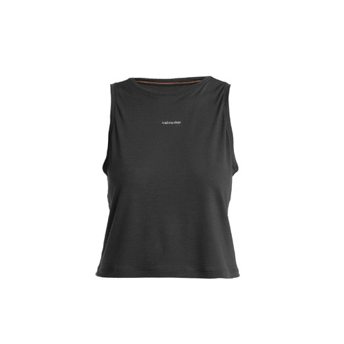 Icebreaker 125 Cool-Lite Speed Womens Merino Blend Tank - Black - M