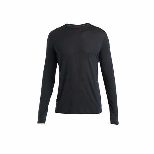 Icebreaker Merino 125 Cool-Lite Sphere III Mens Long Sleeve Shirt - Black - M