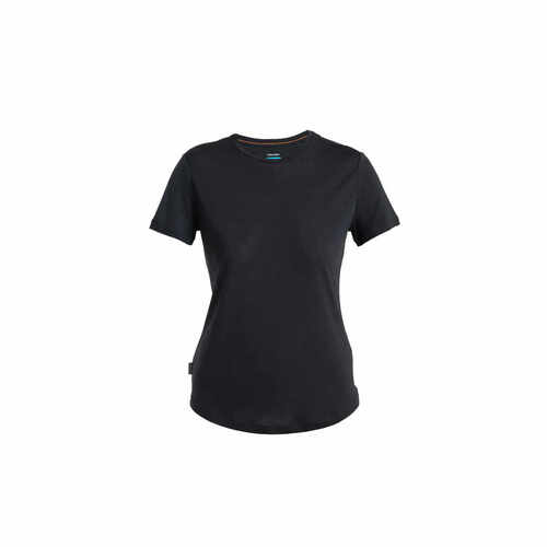 Icebreaker Merino 125 Cool-Lite Sphere III Womens Short Sleeve T-Shirt - Black - S