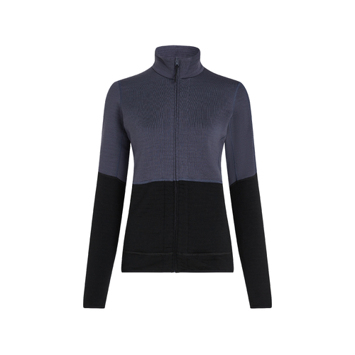 Icebreaker 400 RealFleece Descender Womens Long Sleeve Merino Zip Jacket