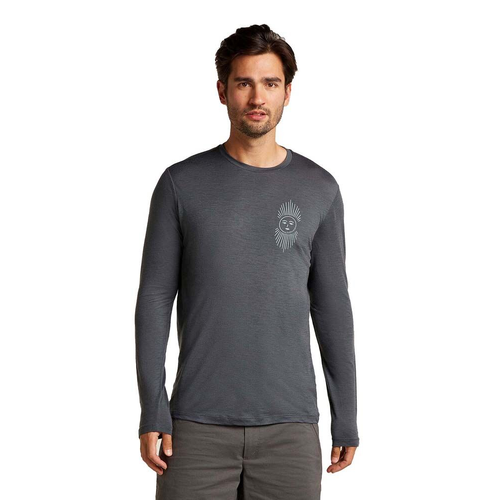 Icebreaker Merino 150 Tech Lite Long Sleeve Mens Tee - IB Solar