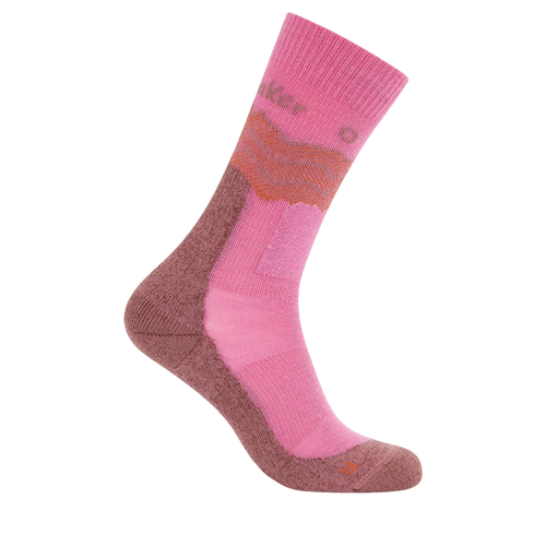 Icebreaker Merino Hike+ Medium Crew Womens Socks - Across the Peaks
