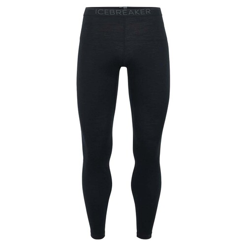 Icebreaker Merino 200 Oasis Mens Merino Thermal Leggings - Black - L